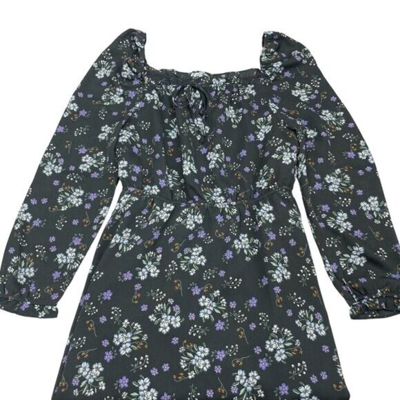 CUPCAKES & CASHMERE Elsie Floral Square Neck Dress Sz Small - Picture 7 of 10